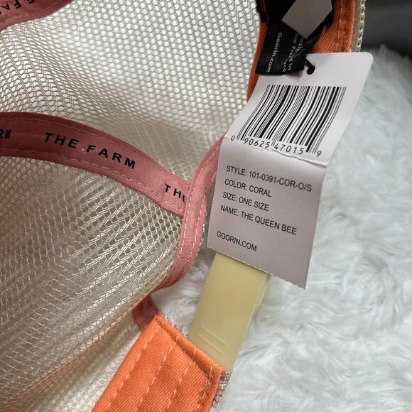 GOORIN BROS THE QUEEN BEE CORAL HAT / TRUCKER HAT THE FARM - Picture 5 of 5